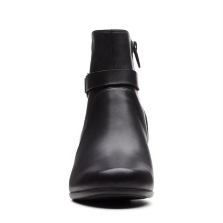 Clarks Un Damson Mid Cuero Negro
