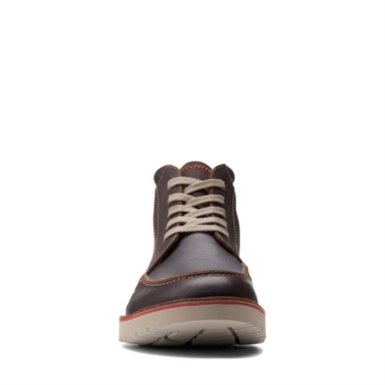 Clarks Vargo Moc Cuero Marrón