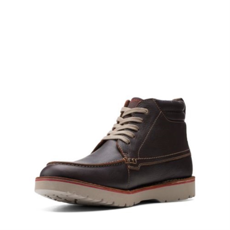 Clarks Vargo Moc Cuero Marrón