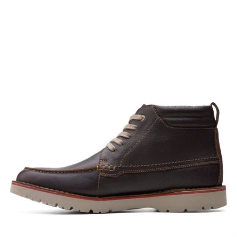 Clarks Vargo Moc Cuero Marrón