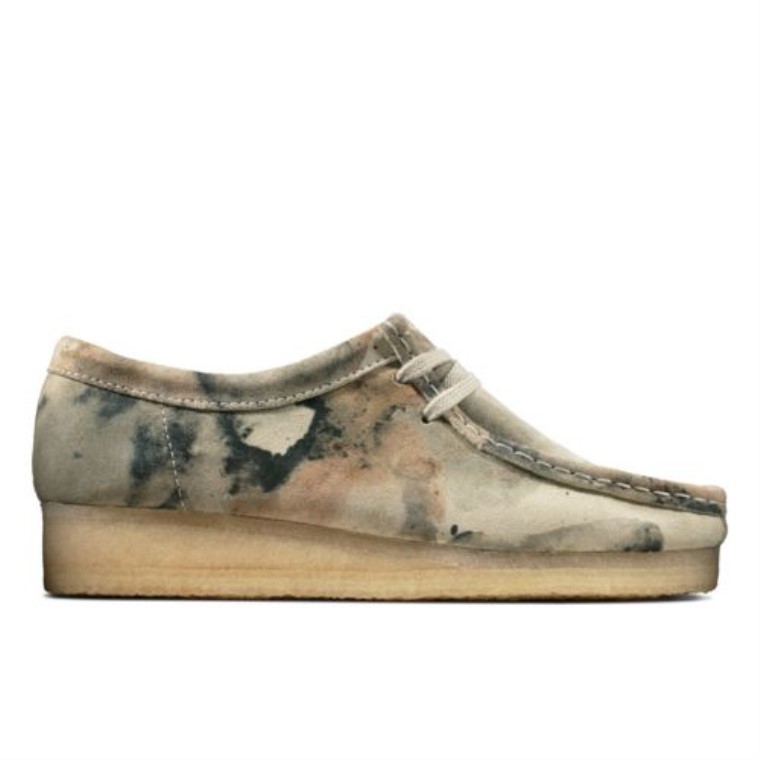 Camuflaje Blanco Clarks Wallabee