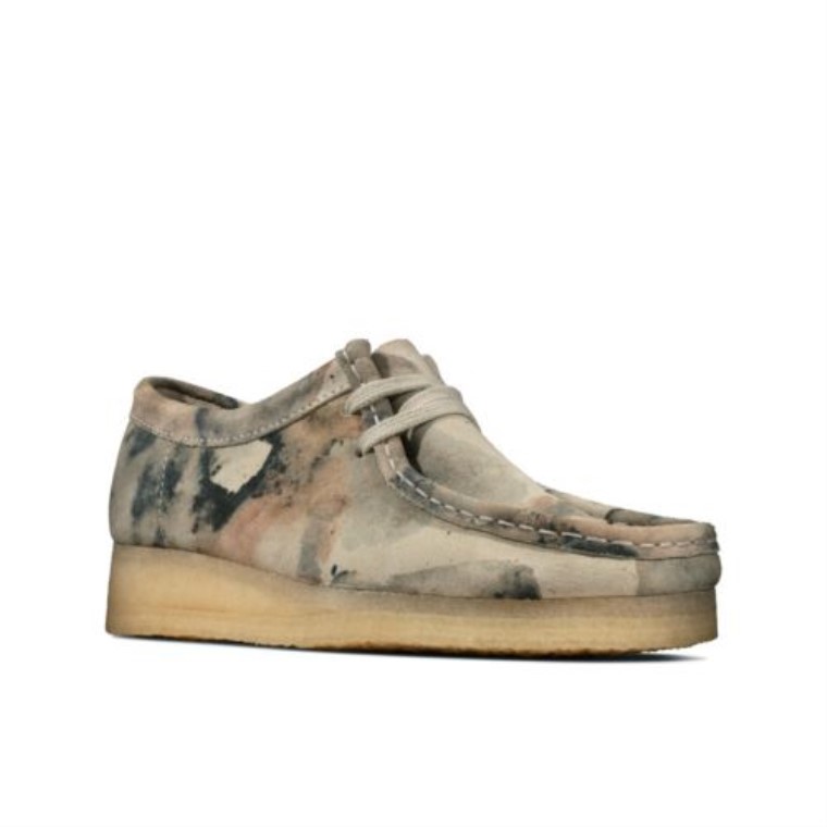 Camuflaje Blanco Clarks Wallabee