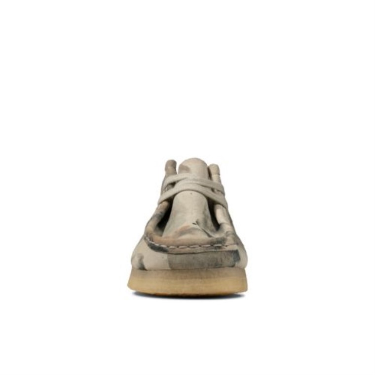 Camuflaje Blanco Clarks Wallabee