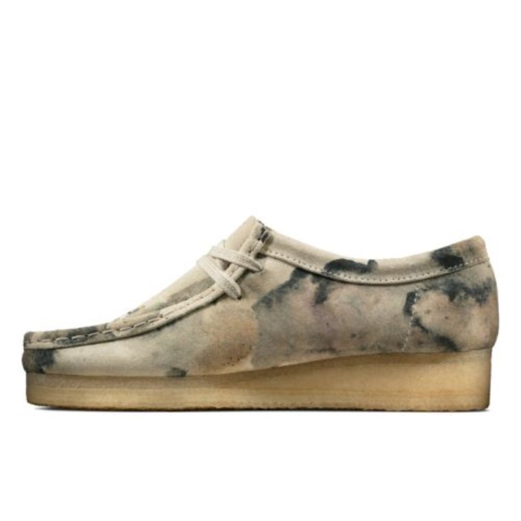 Camuflaje Blanco Clarks Wallabee