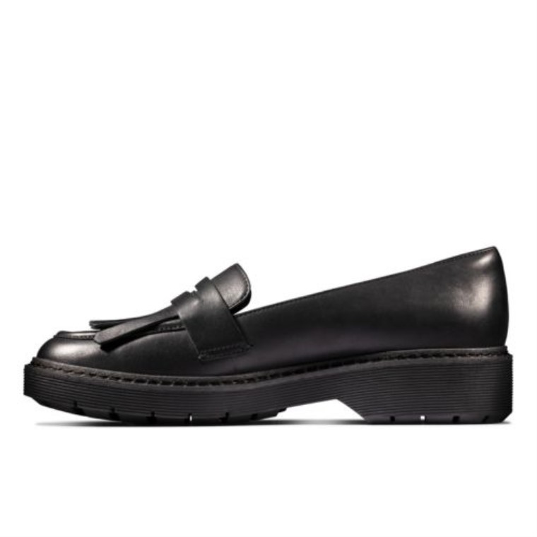 Clarks Witcombe Amanecer Cuero Negro