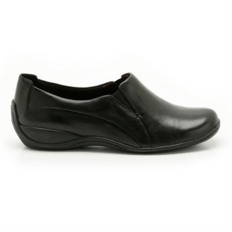 Café Pastel Clarks Cuero Negro