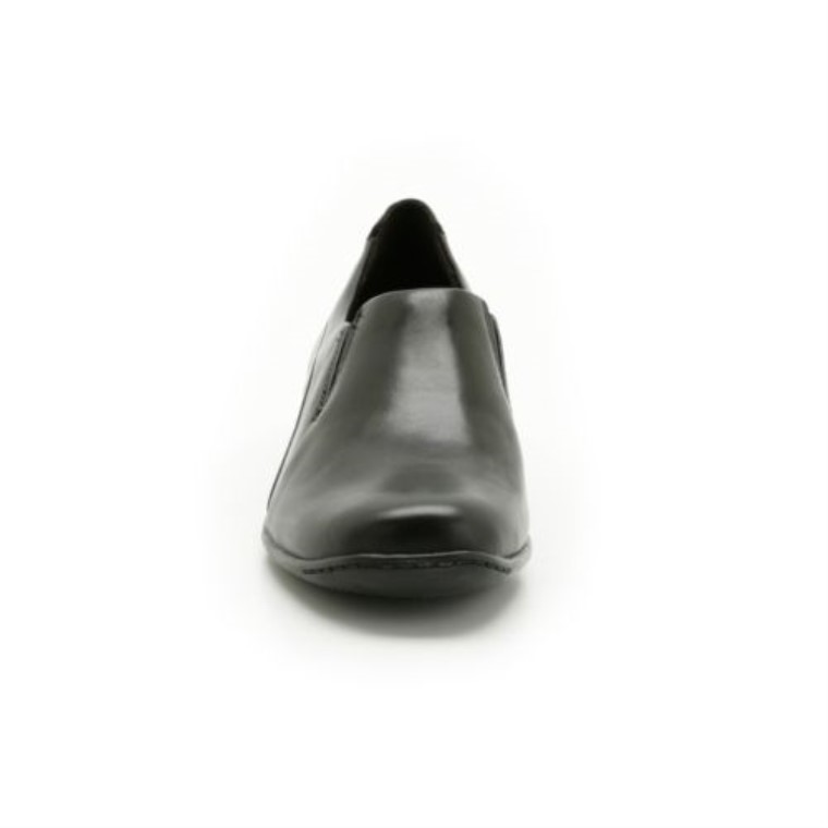 Café Pastel Clarks Cuero Negro