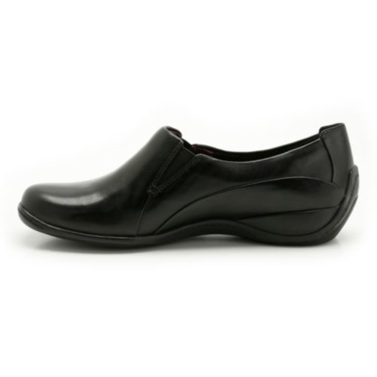 Café Pastel Clarks Cuero Negro