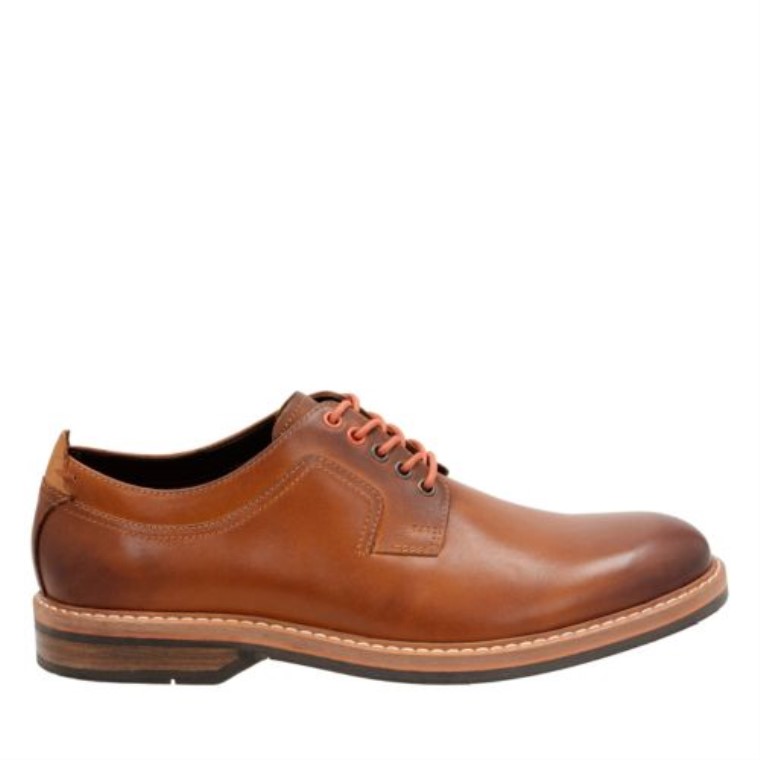 Cuero Coñac Clarks Pitney Walk