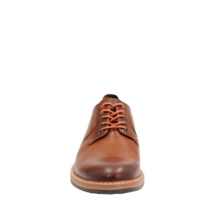 Cuero Coñac Clarks Pitney Walk