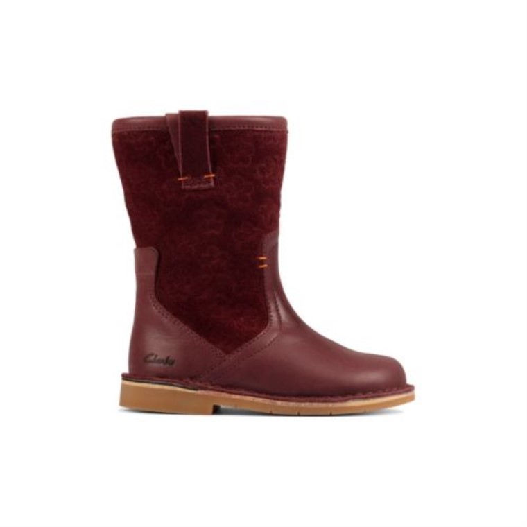 Comet Pop Fst- G Ajuste Clarks Berry Cuero
