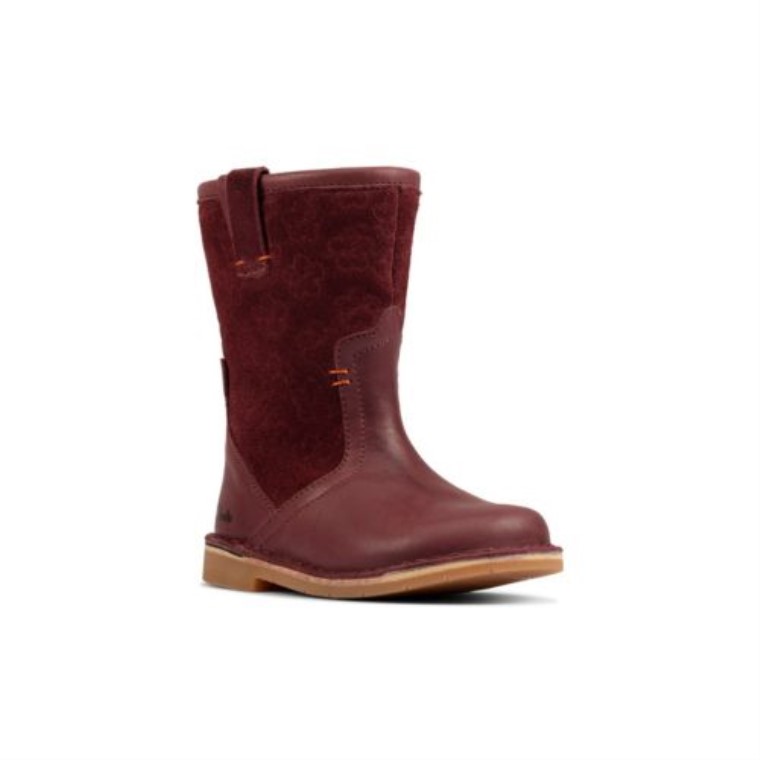 Comet Pop Fst- G Ajuste Clarks Berry Cuero