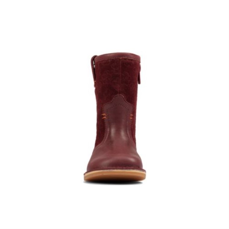 Comet Pop Fst- G Ajuste Clarks Berry Cuero