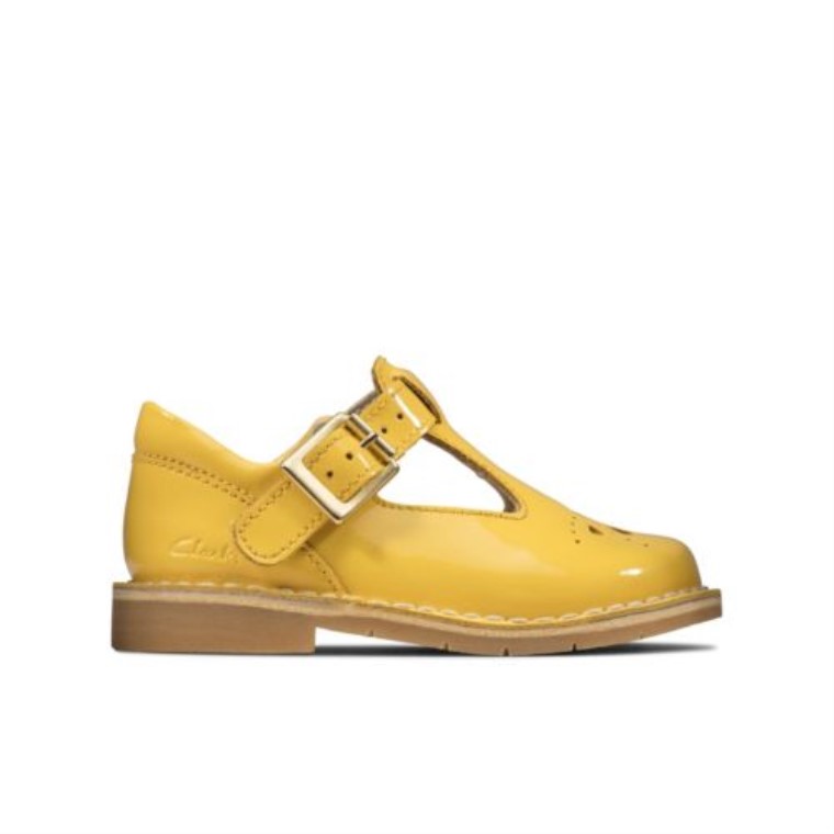 Comet Weave Inf G Fit Amarillo Bajo Patente Clarks