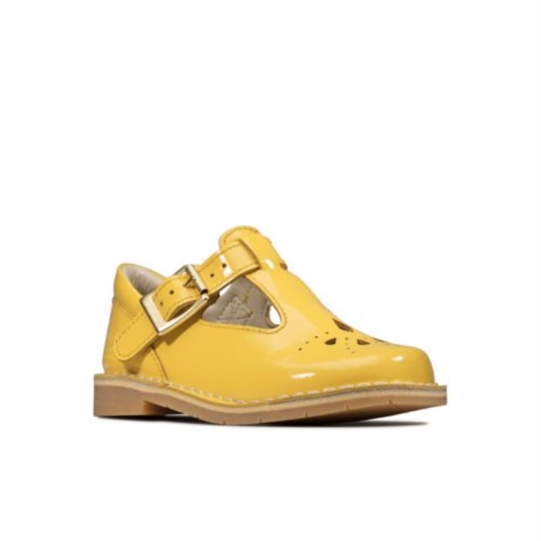 Comet Weave Inf G Fit Amarillo Bajo Patente Clarks