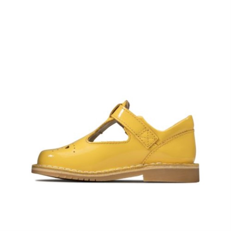 Comet Weave Inf G Fit Amarillo Bajo Patente Clarks