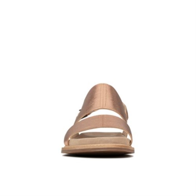 Chanclas Corsio Oro Rosa Clarks Cuero