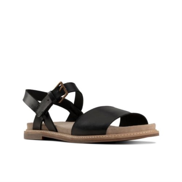 Correa Corsio Clarks Cuero Negro