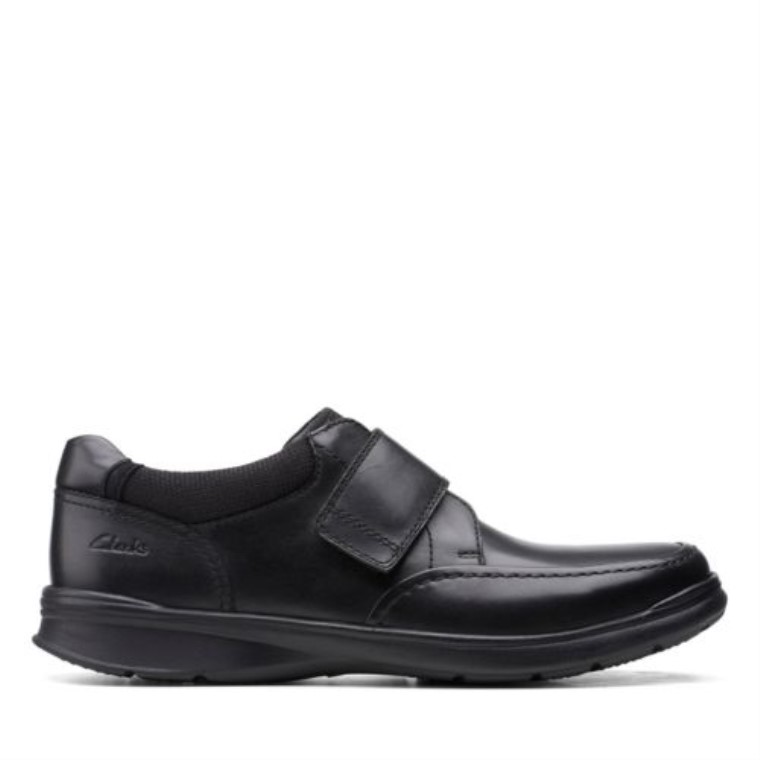 Correa Cotrell Clarks Cuero Liso Negro
