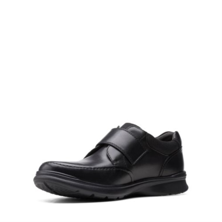 Correa Cotrell Clarks Cuero Liso Negro