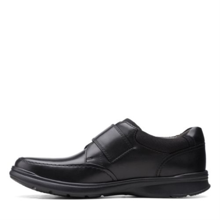 Correa Cotrell Clarks Cuero Liso Negro