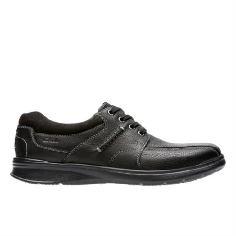 Cotrell Walk Clarks Cuero Negro Aceitoso