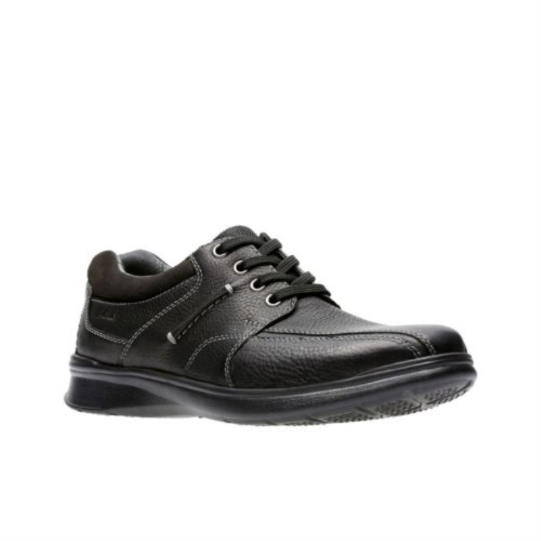 Cotrell Walk Clarks Cuero Negro Aceitoso