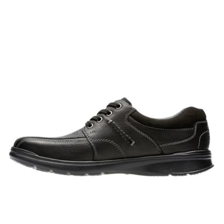 Cotrell Walk Clarks Cuero Negro Aceitoso
