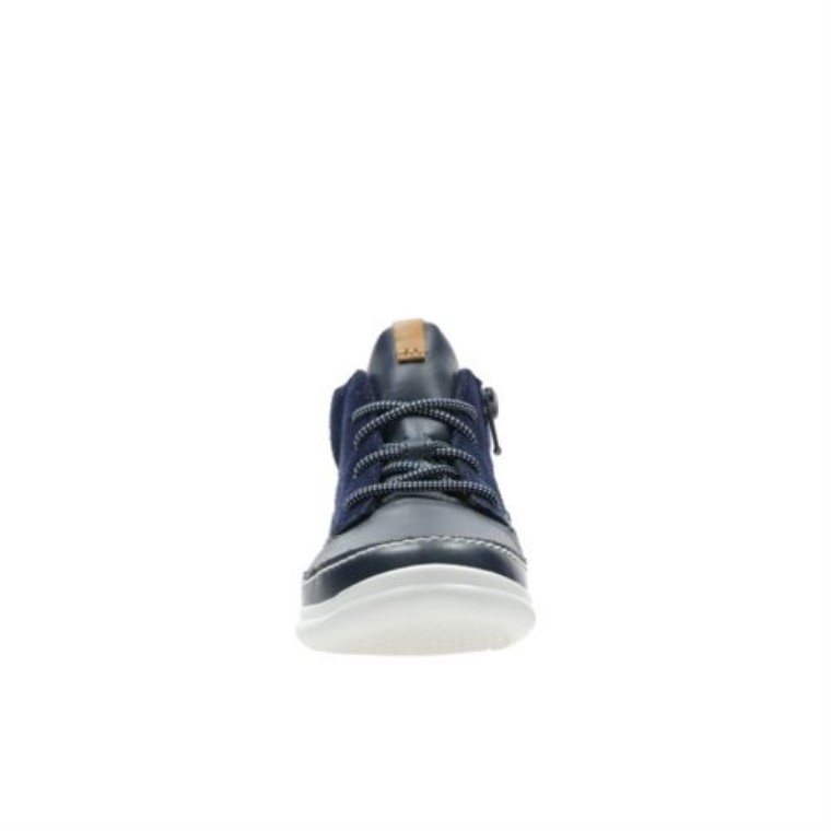 Crest Air Jnr G Fit Clarks Cuero Azul Marino