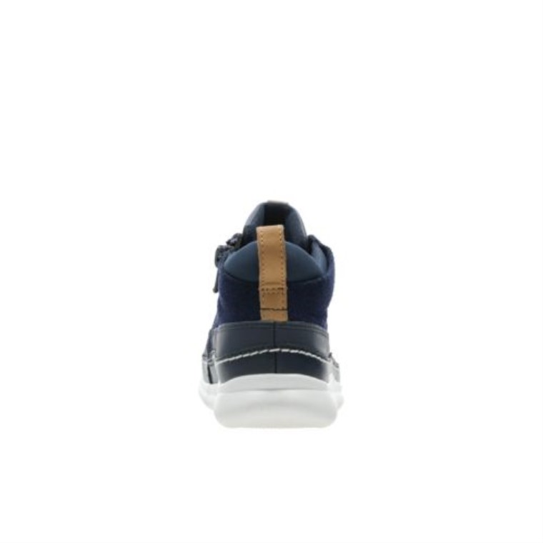 Crest Air Jnr G Fit Clarks Cuero Azul Marino