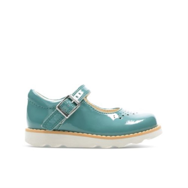 Crown Jump Fst F Fit Clarks Cuero Verde Azulado