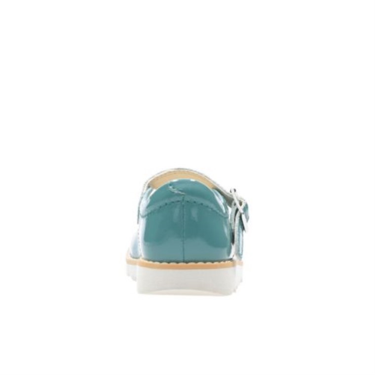 Crown Jump Fst F Fit Clarks Cuero Verde Azulado