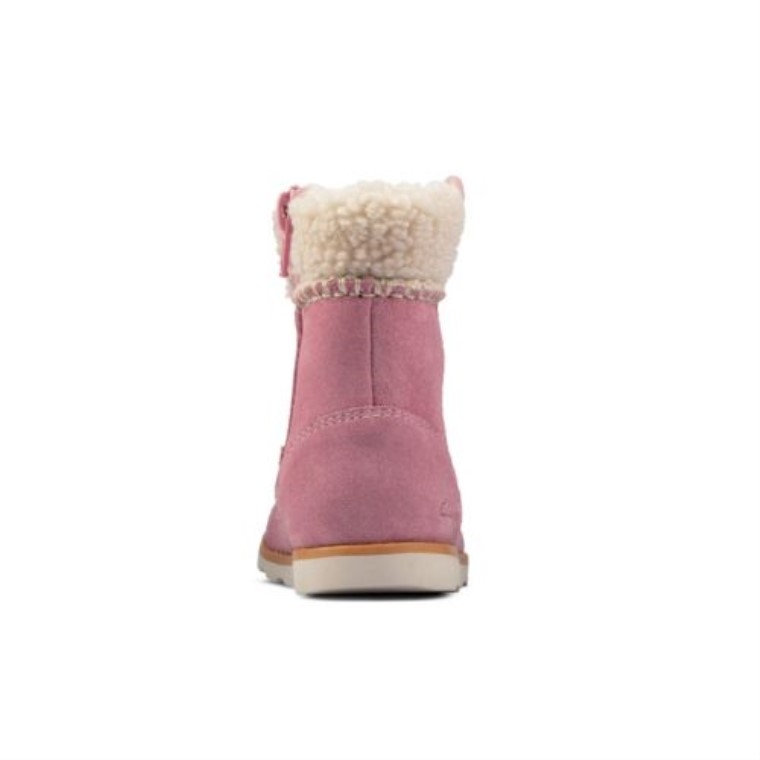 Lazo De Corona Inf G Fit Gamuza Rosa Clarks
