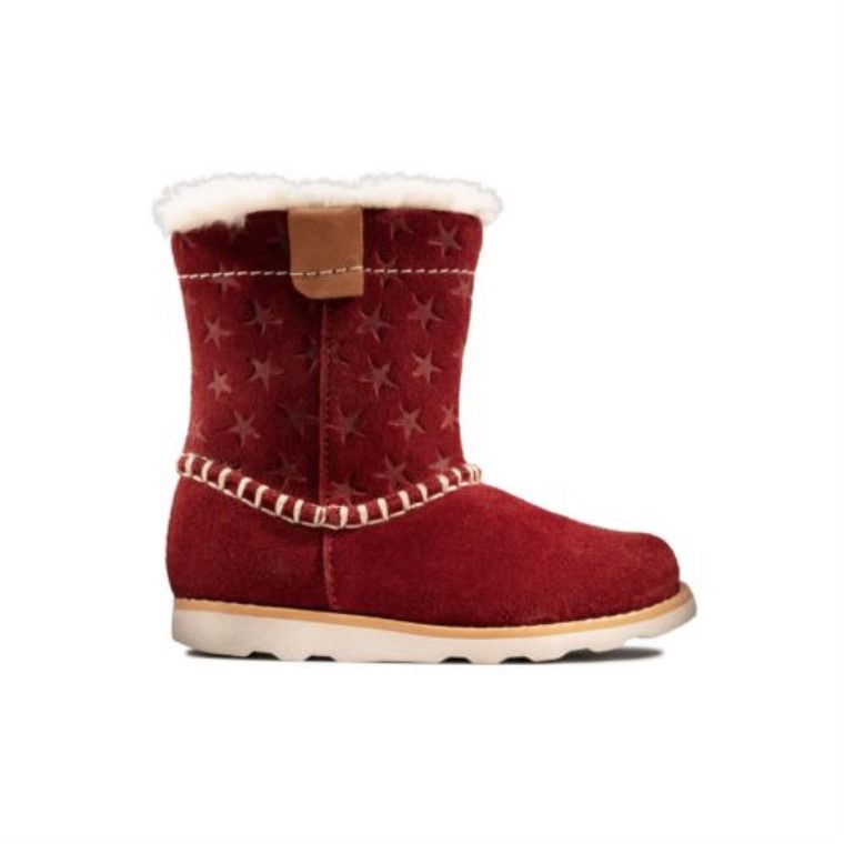 Corona Piper Fst F Ajuste Clarks Rojo Oscuro