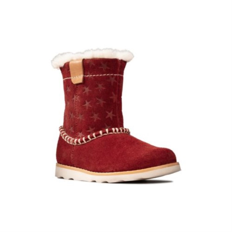 Corona Piper Fst F Ajuste Clarks Rojo Oscuro