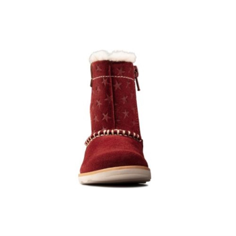 Corona Piper Fst F Ajuste Clarks Rojo Oscuro