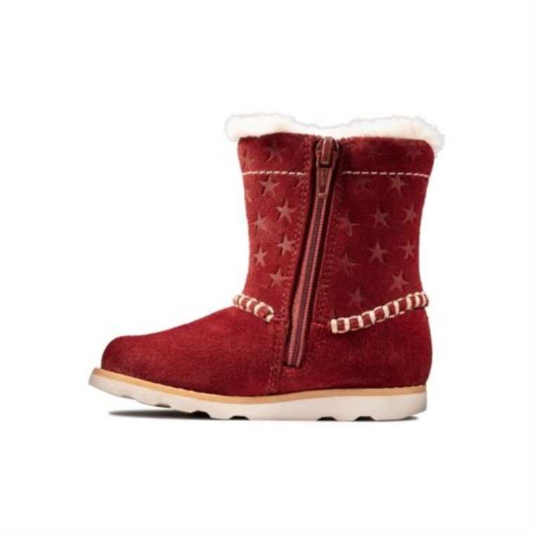 Corona Piper Fst F Ajuste Clarks Rojo Oscuro