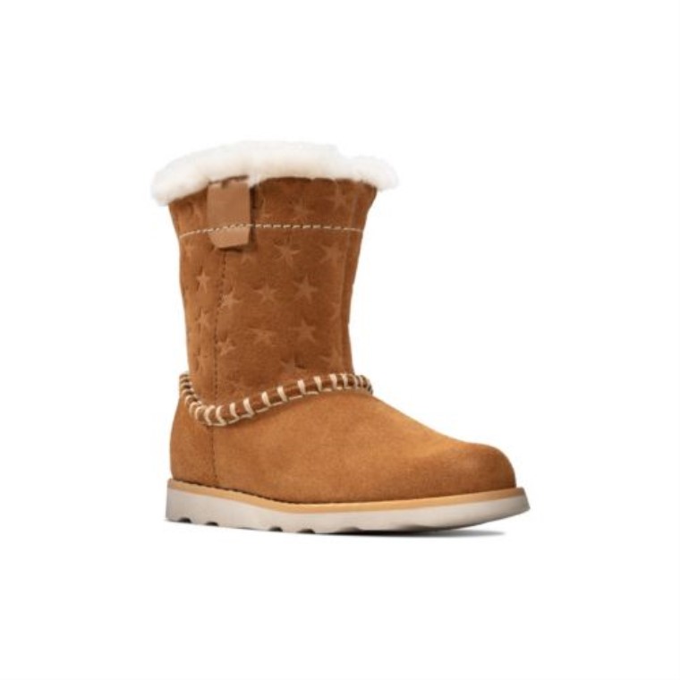 Corona Piper Fst F Ajuste Clarks Tan Gamuza