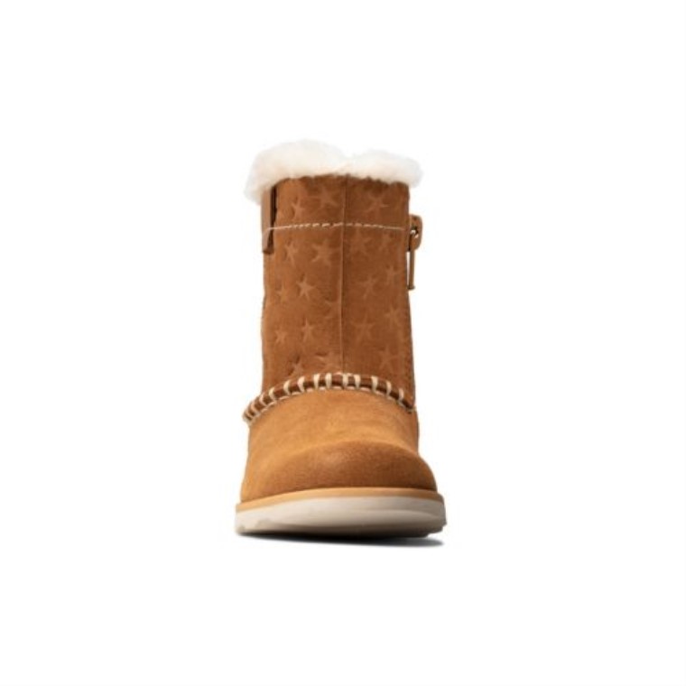 Corona Piper Fst F Ajuste Clarks Tan Gamuza