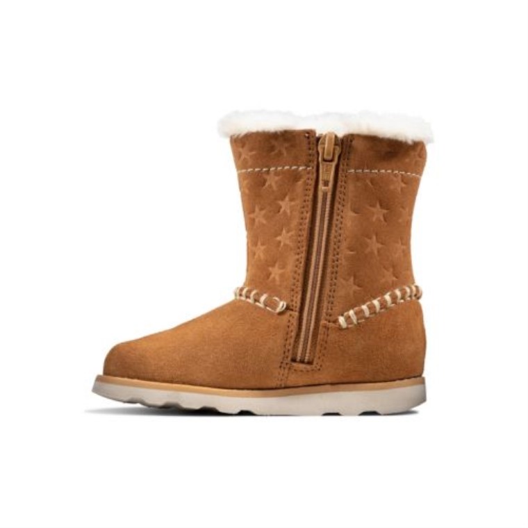 Corona Piper Fst F Ajuste Clarks Tan Gamuza
