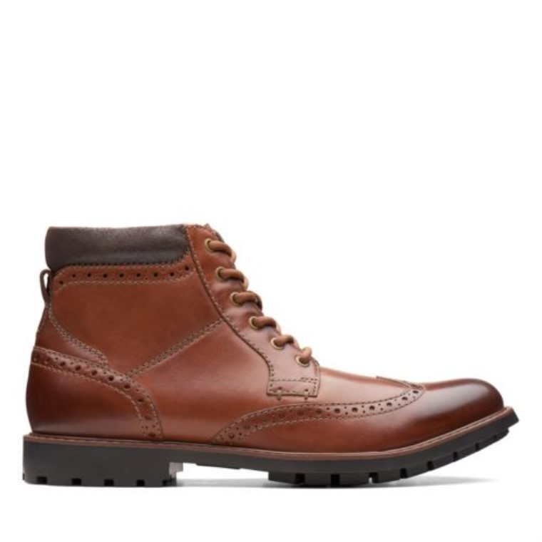 Curington Rise Clarks Bronceado Cuero