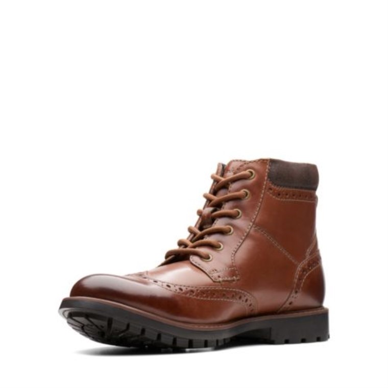 Curington Rise Clarks Bronceado Cuero