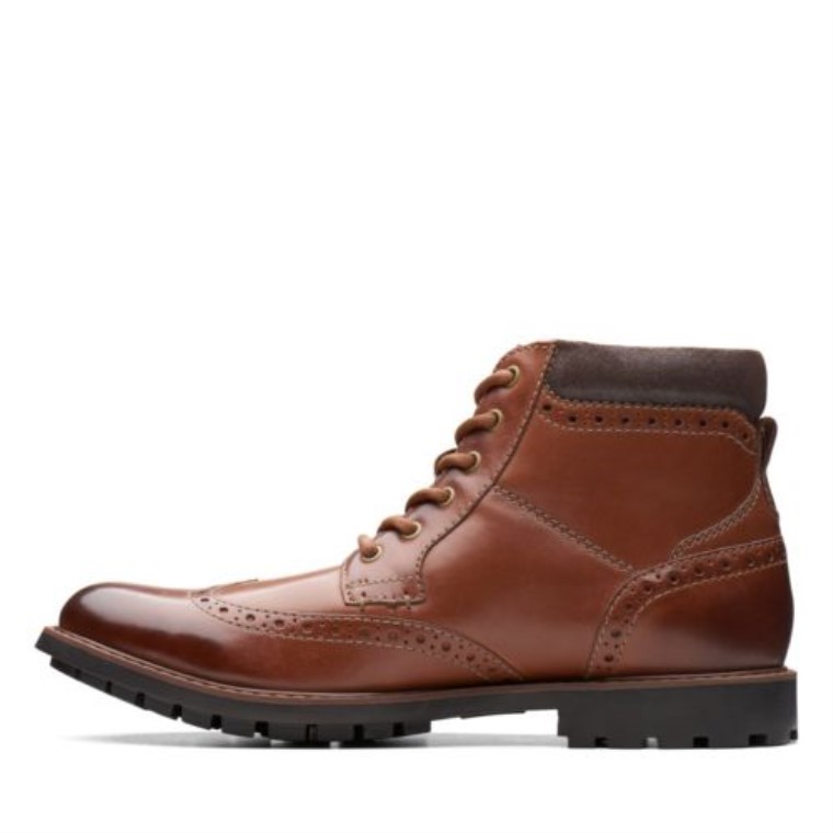 Curington Rise Clarks Bronceado Cuero