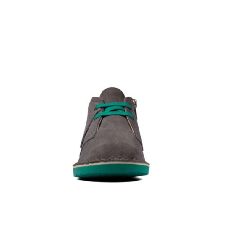 Gris Oscuro Clarks Desert Boot2 Jnr G Fit