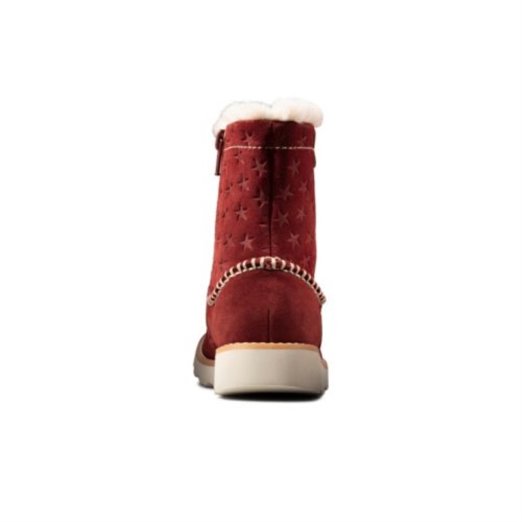 Ante Rojo Oscuro Clarks Crown Piper Inf F Fit