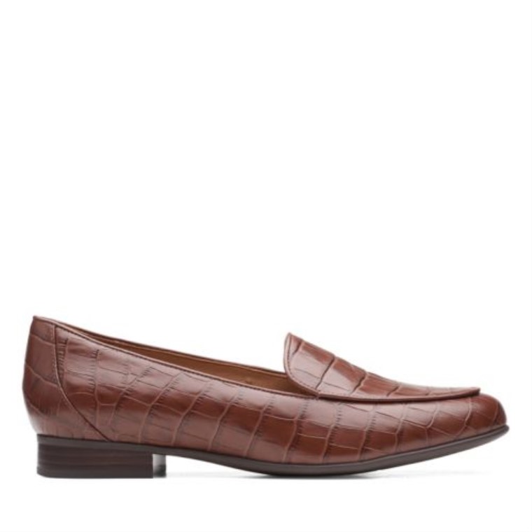 Bronceado Oscuro Cocodrilo Clarks Un Rubor Facilidad
