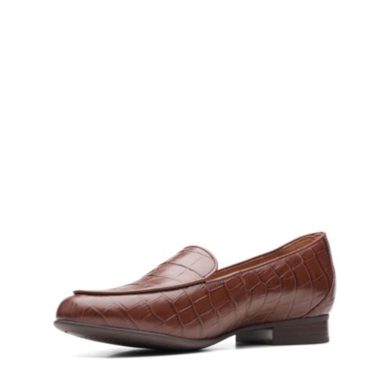 Bronceado Oscuro Cocodrilo Clarks Un Rubor Facilidad
