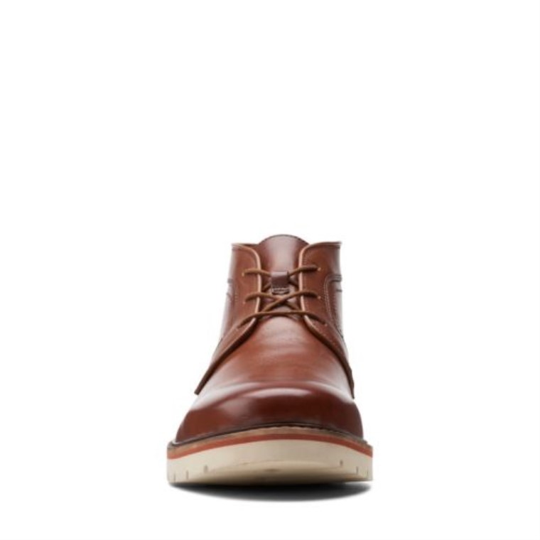 Cuero Marrón Oscuro Clarks Bayhill Mid