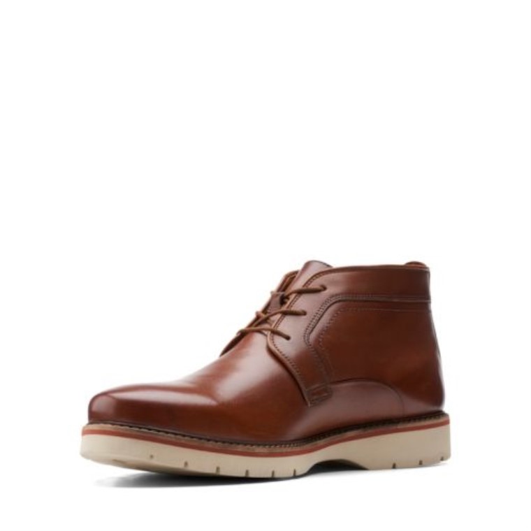 Cuero Marrón Oscuro Clarks Bayhill Mid