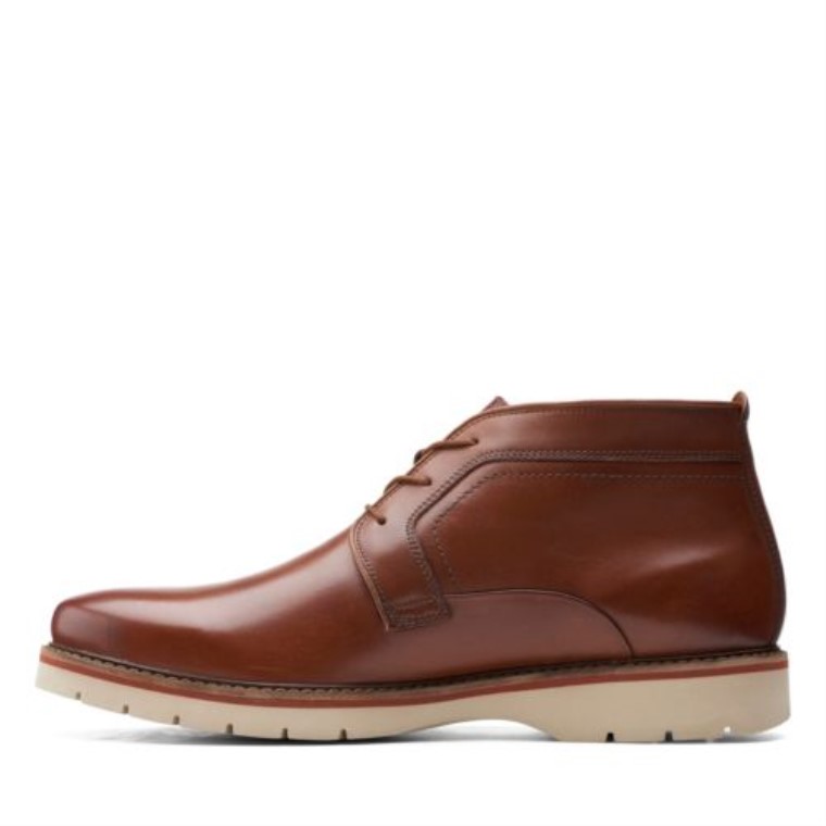 Cuero Marrón Oscuro Clarks Bayhill Mid